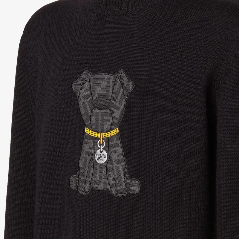 Black Wool Jumper