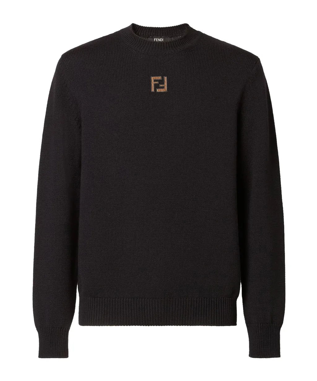 Black Wool Pullover