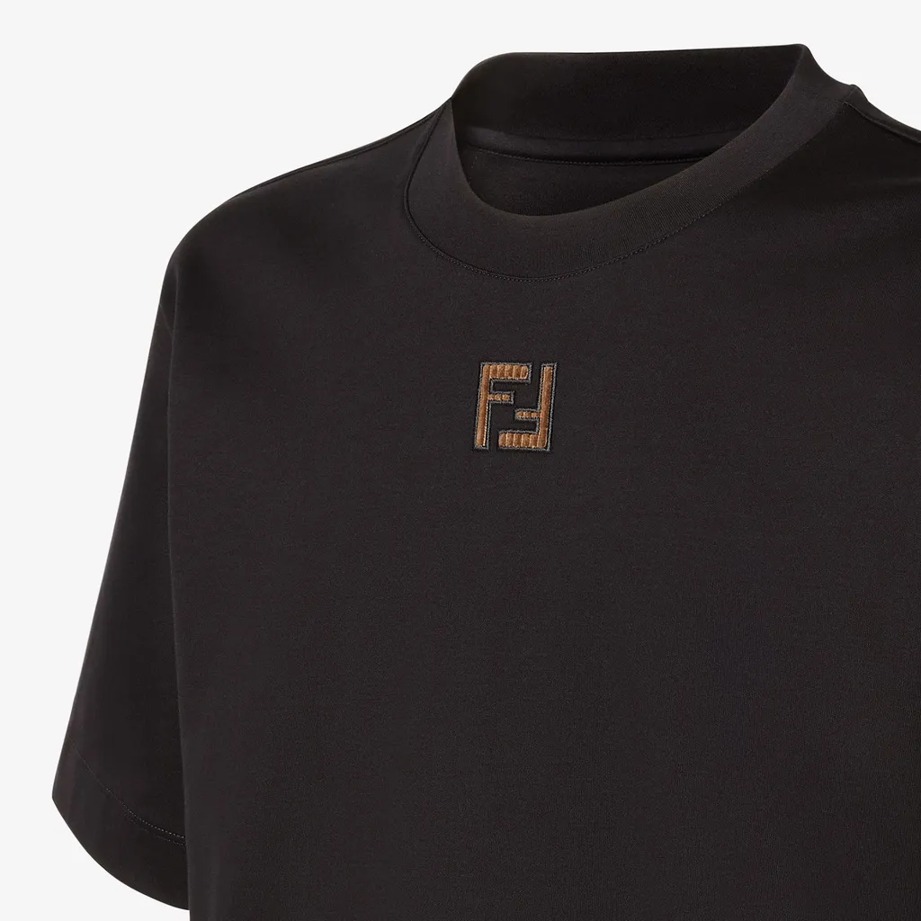 Fendi Ff Motif Crewneck T-Shirt