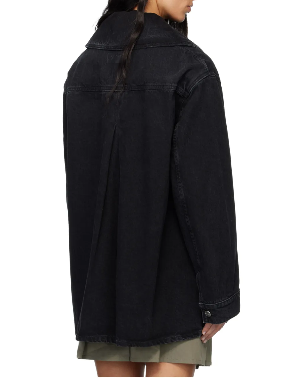 Ganni Long Sleeve Buttoned Denim Jacket
