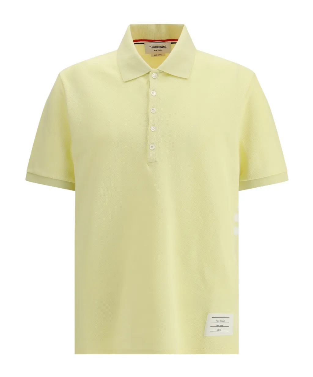 Thom Browne 4-Bar Short-Sleeved Polo Shirt