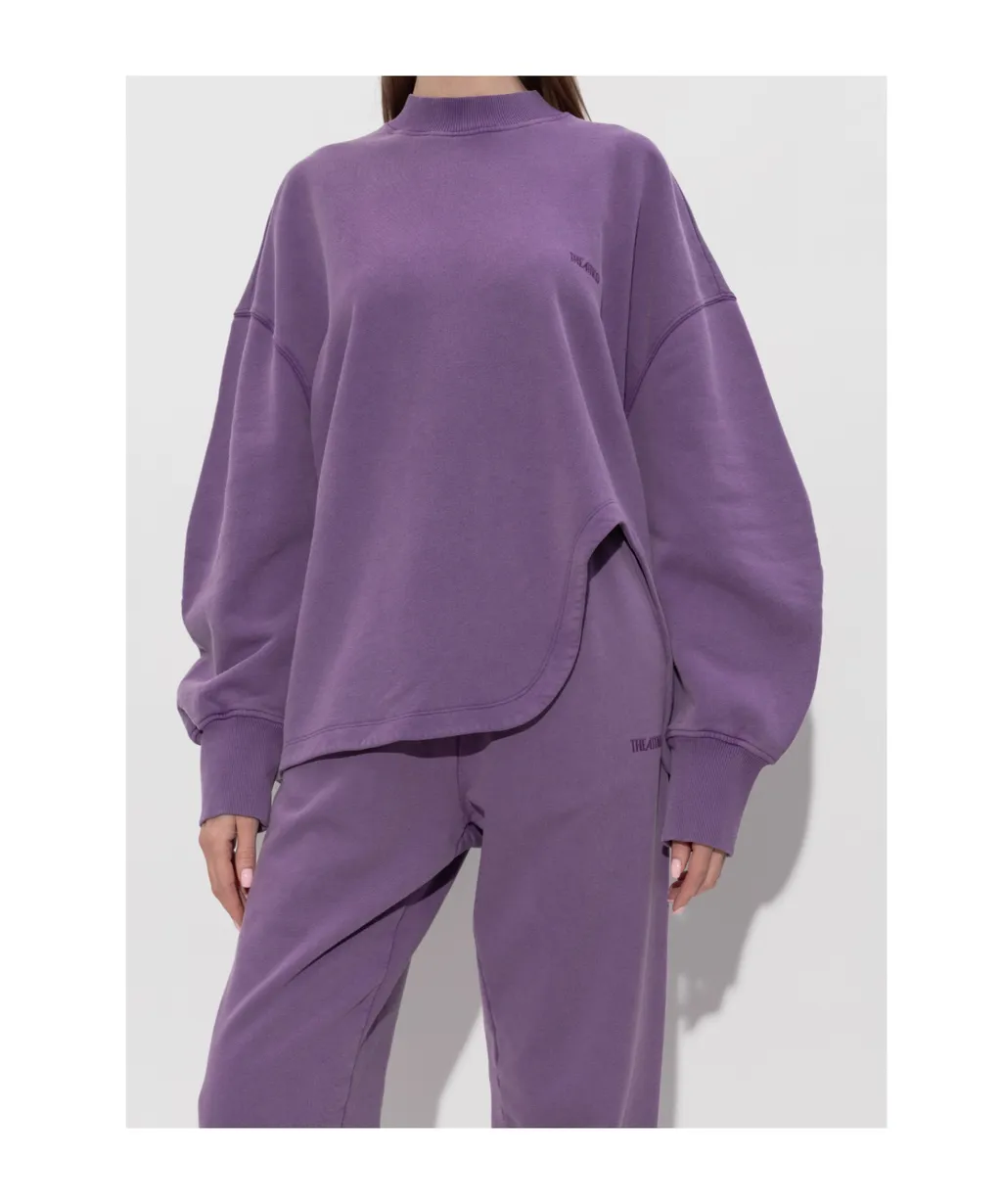 The Attico Logo Embroidered Crewneck Sweatshirt