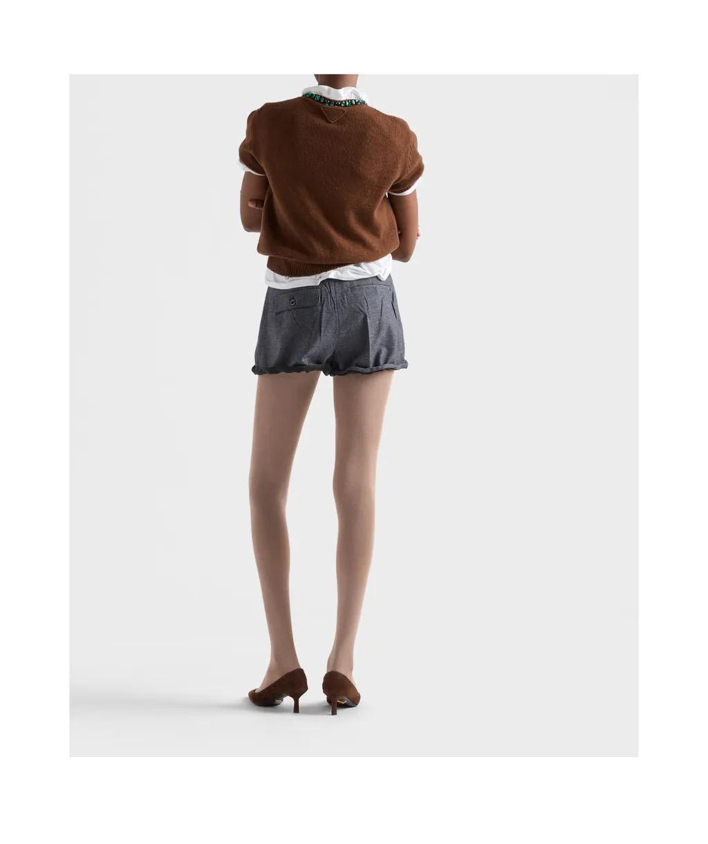 Prada Logo-Patch Shorts