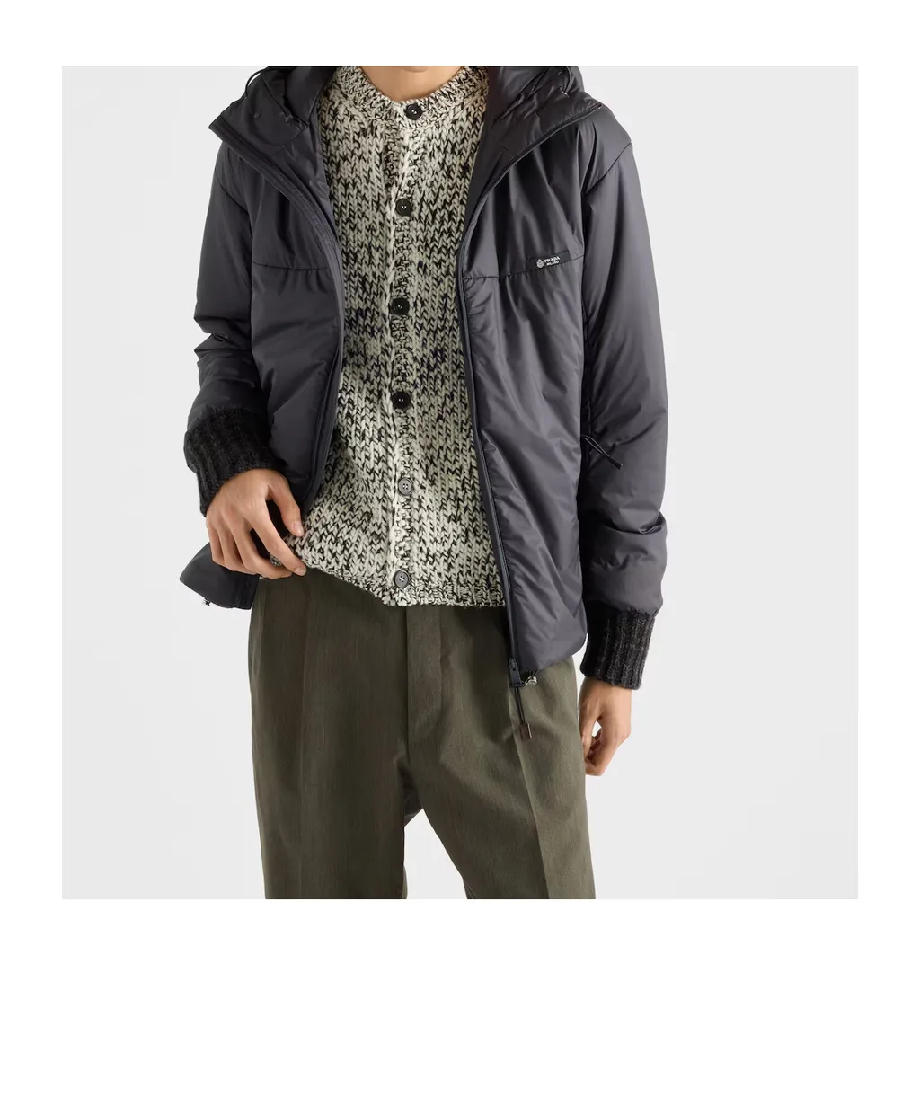 Prada Logo-Patch Zipped Jacket