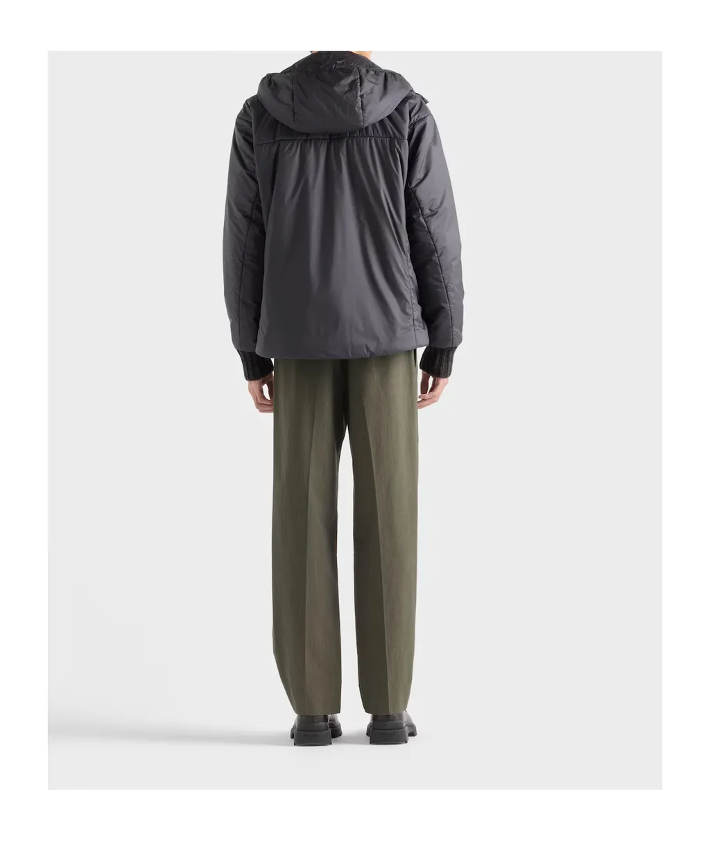 Prada Logo-Patch Zipped Jacket