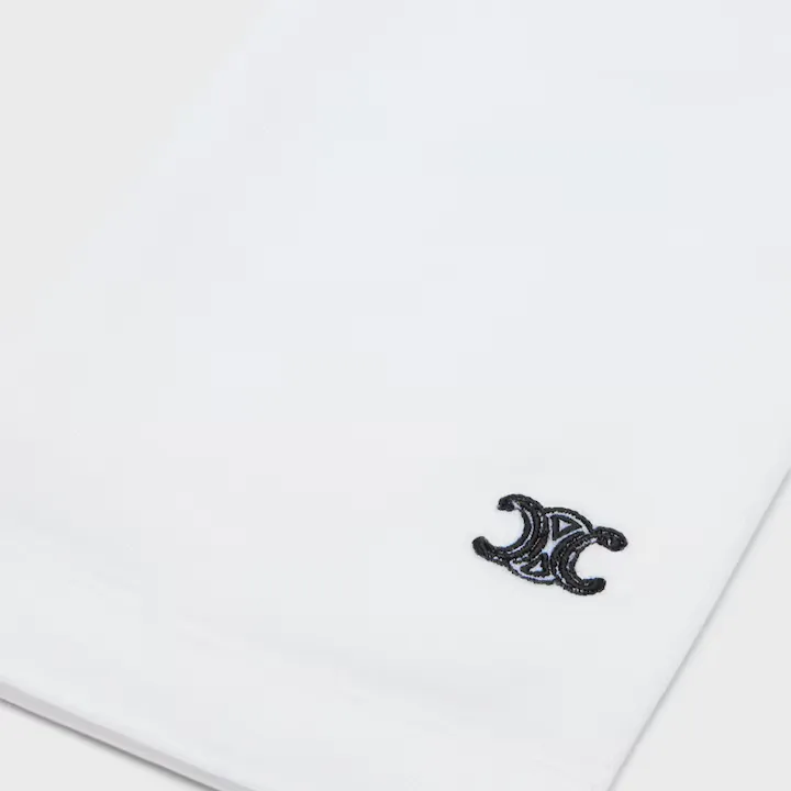 High Neck Top In Athletic Cotton Jersey