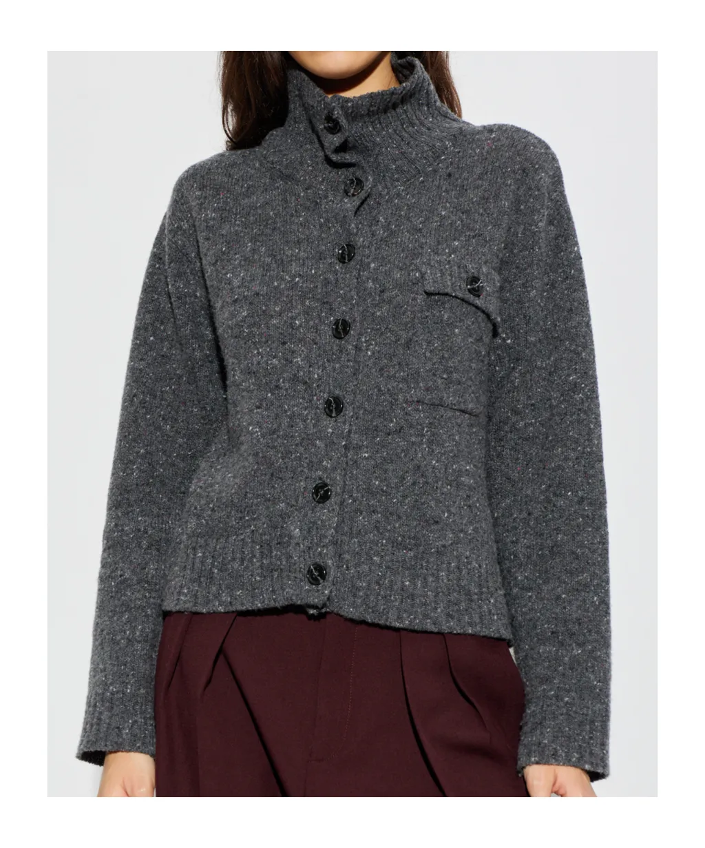 Salois Button-Fastening Cardigan