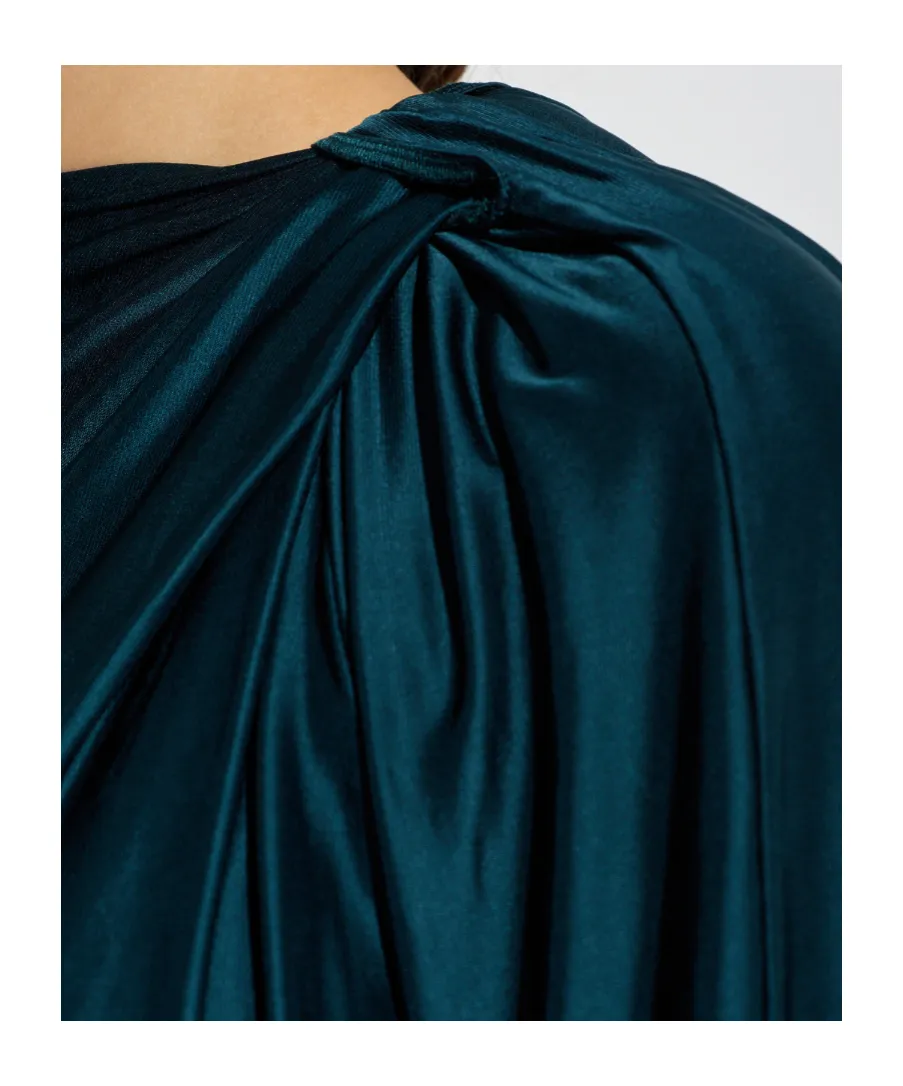 Open-Back Long-Sleeve Blouse