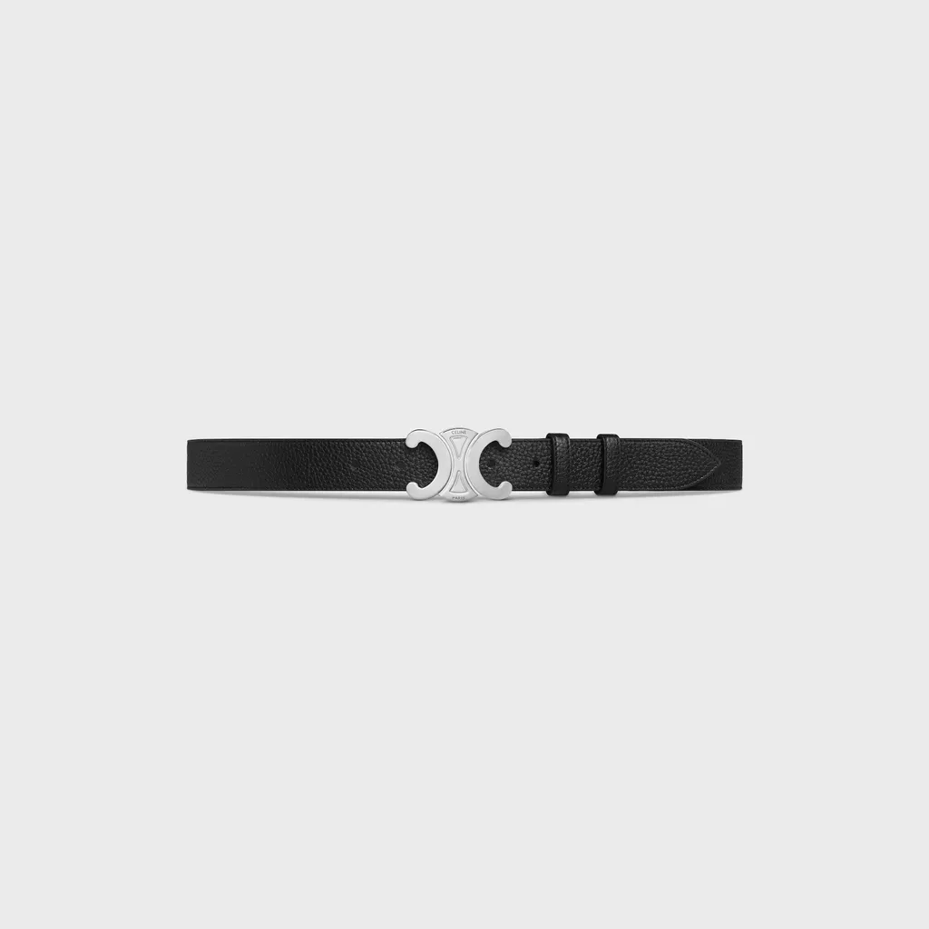 Large 30Mm Triomphe Belt In Grained Calfskin