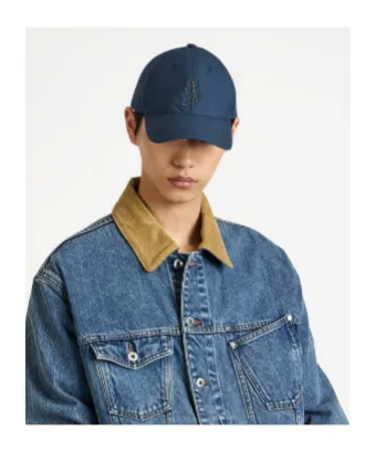 Jw Anderson Logo Embroidered Curved Peak Cap
