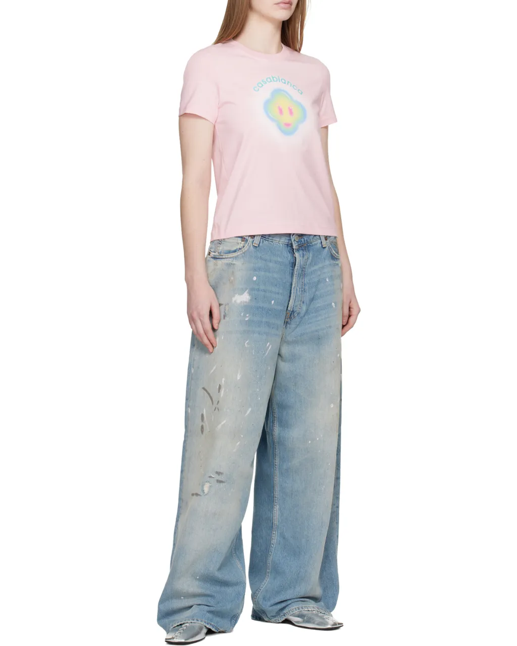 Casablanca Smiley Graphic T-Shirts