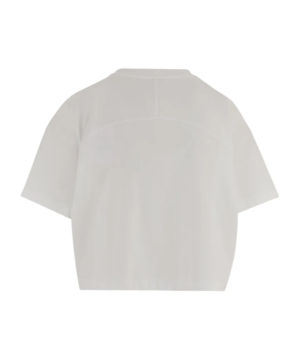 Casablanca Cropped Logo Print T-Shirt