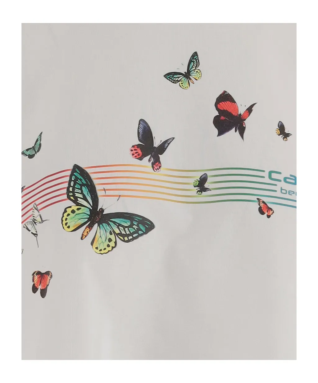 Casablanca Cropped Logo Print T-Shirt