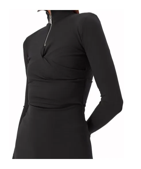 The Attico Stand Up Collar Mini Dress