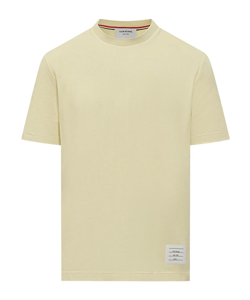4-Bar Stripe Cotton T-Shirt