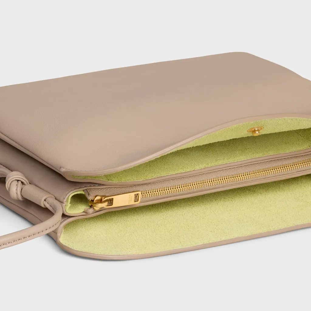Trio Flap In Smooth Lambskin