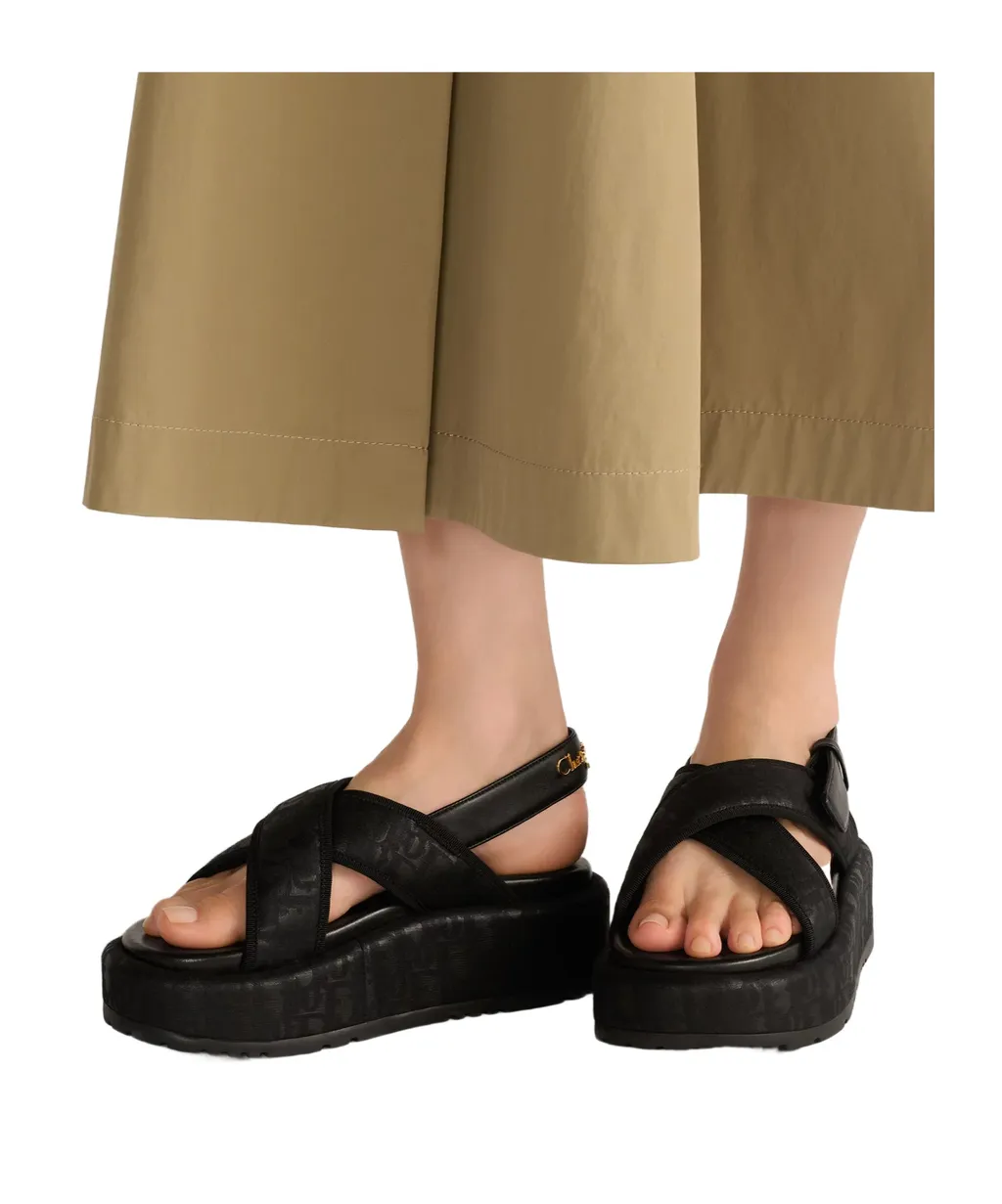 Open-Toed Platform Sandals
