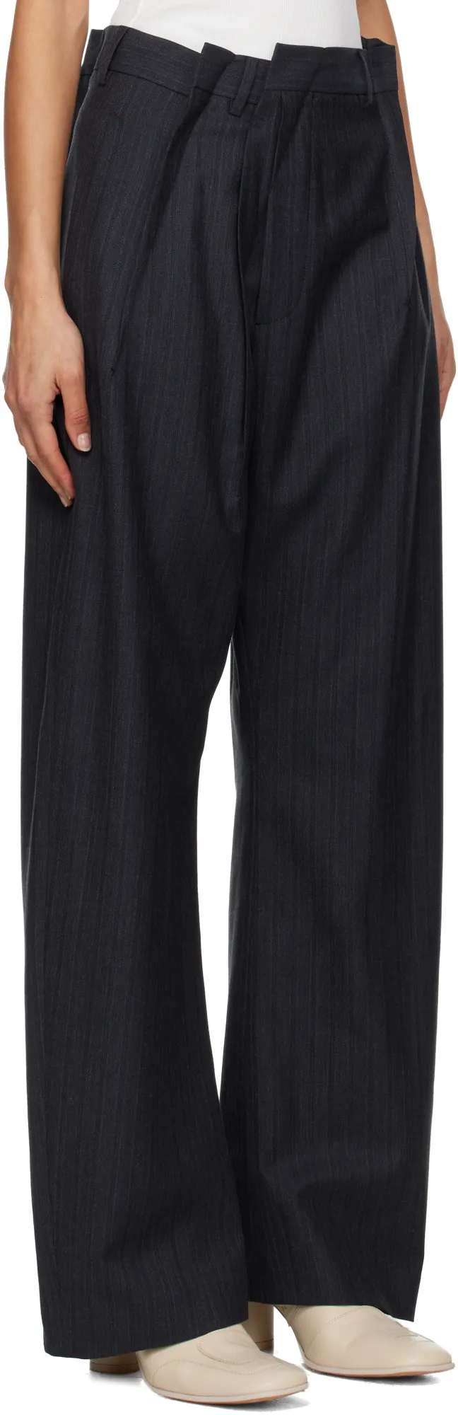 Mm6 Maison Margiela Wide Leg Trousers