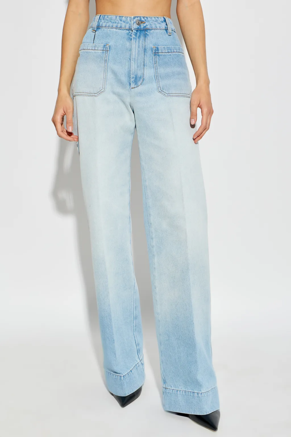 Patch-Pocket Jeans