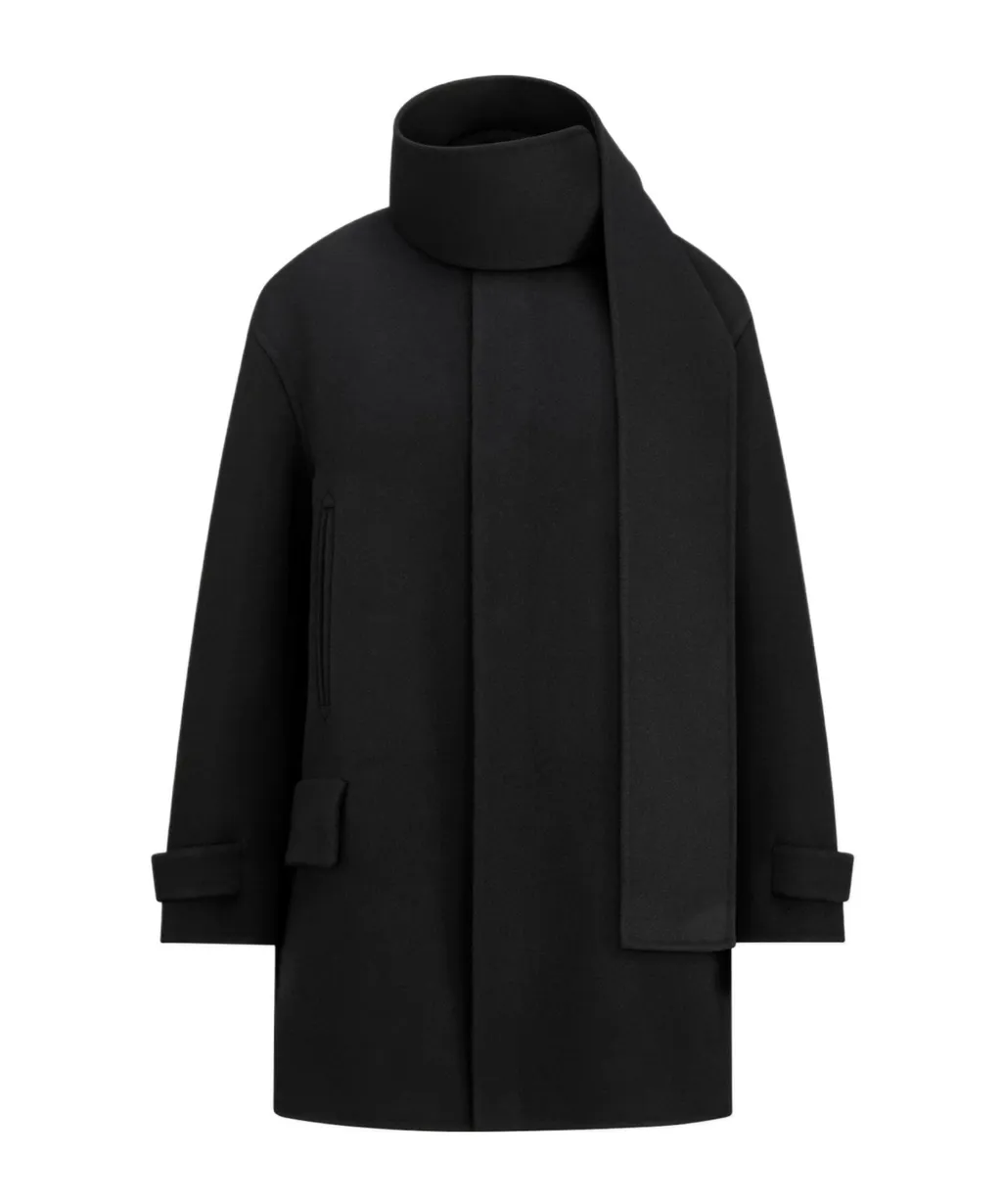 Christian Dior Scarf Collar Long-Sleeved Coat