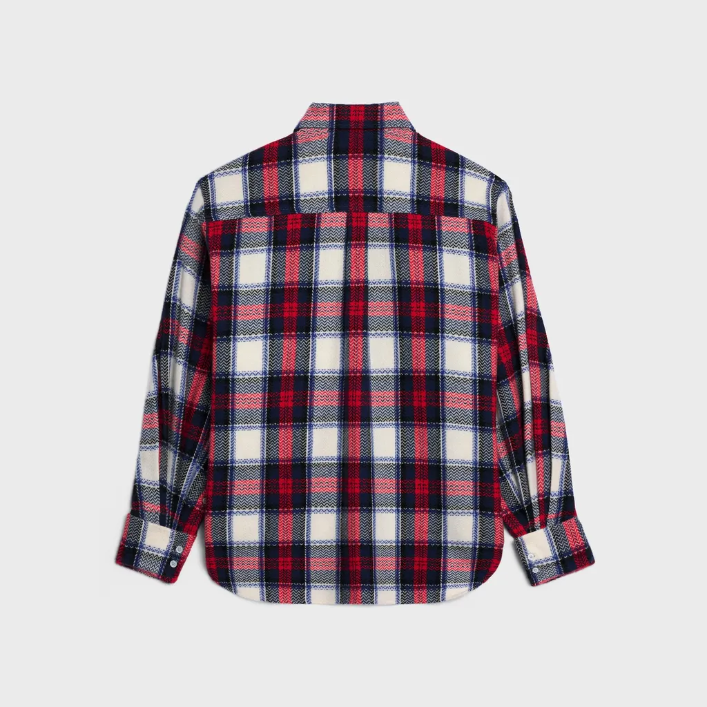 Shirt In Checked Cashmere
