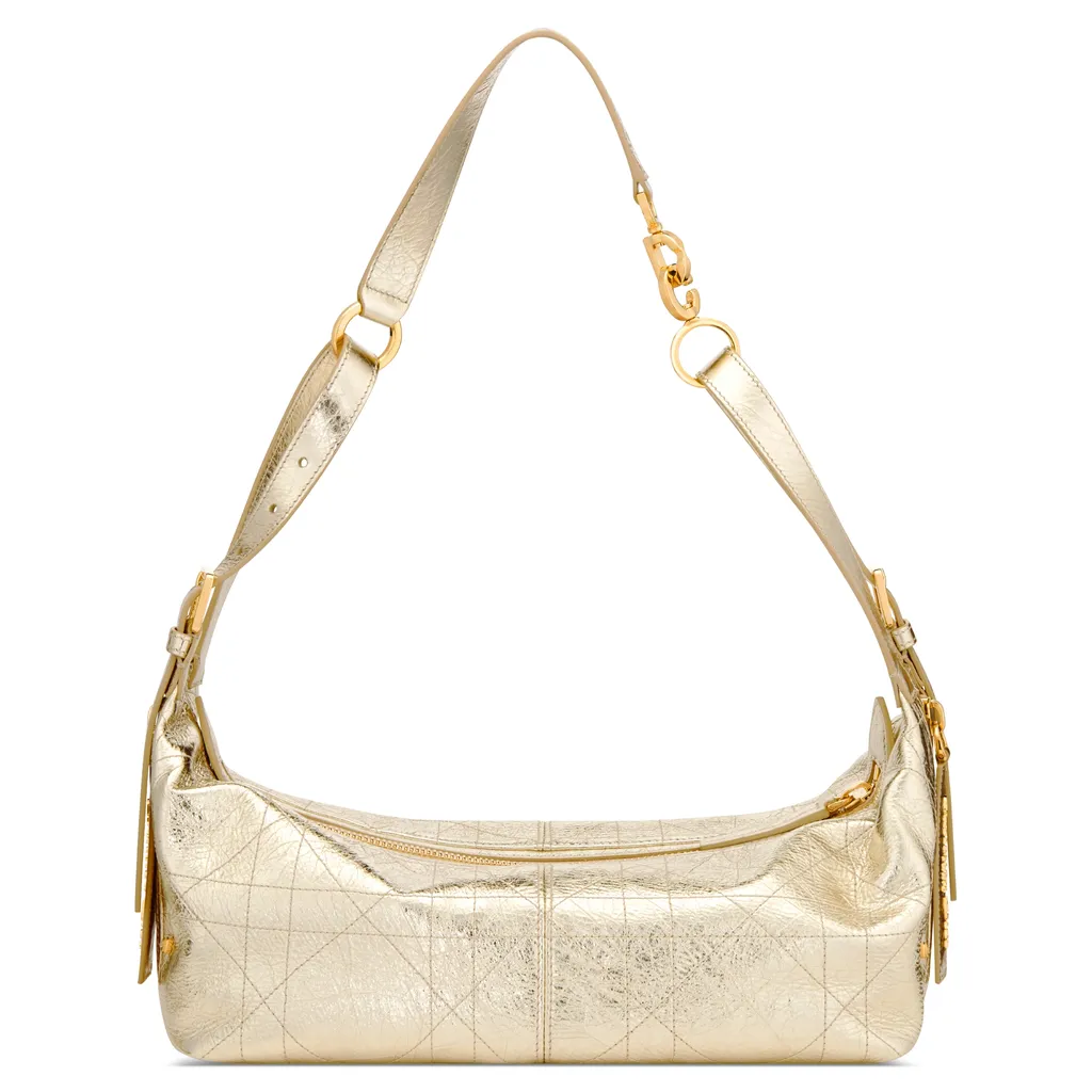 Medium D-Journey Bag In Crinkled Calfskin
