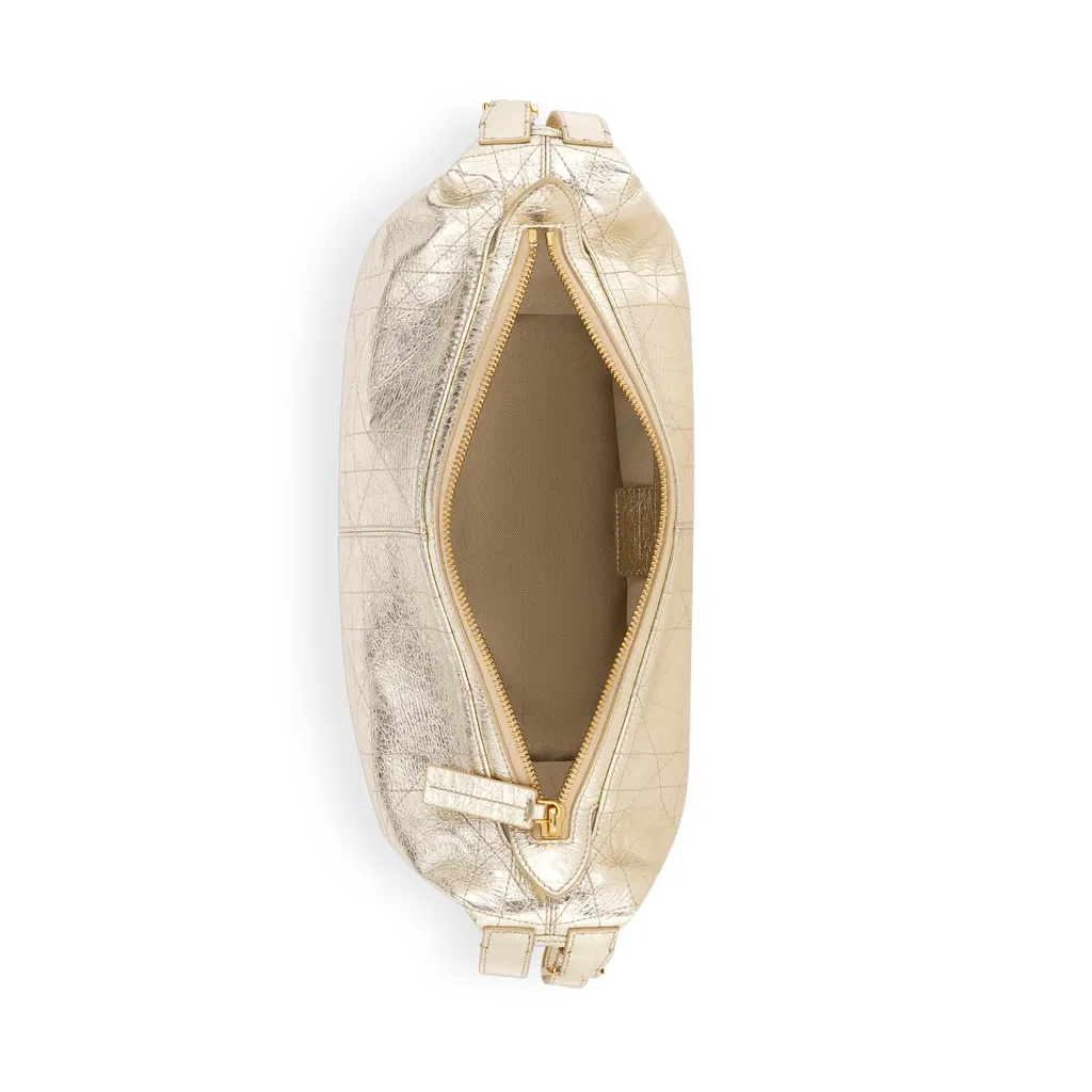 Medium D-Journey Bag In Crinkled Calfskin