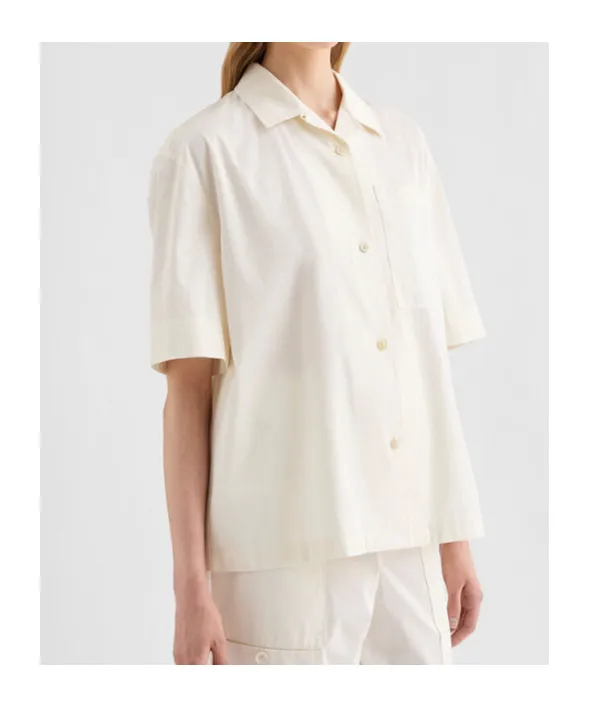 Patch Pocket Cotton Poplin Shirt