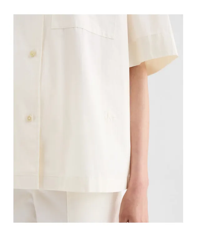 Patch Pocket Cotton Poplin Shirt