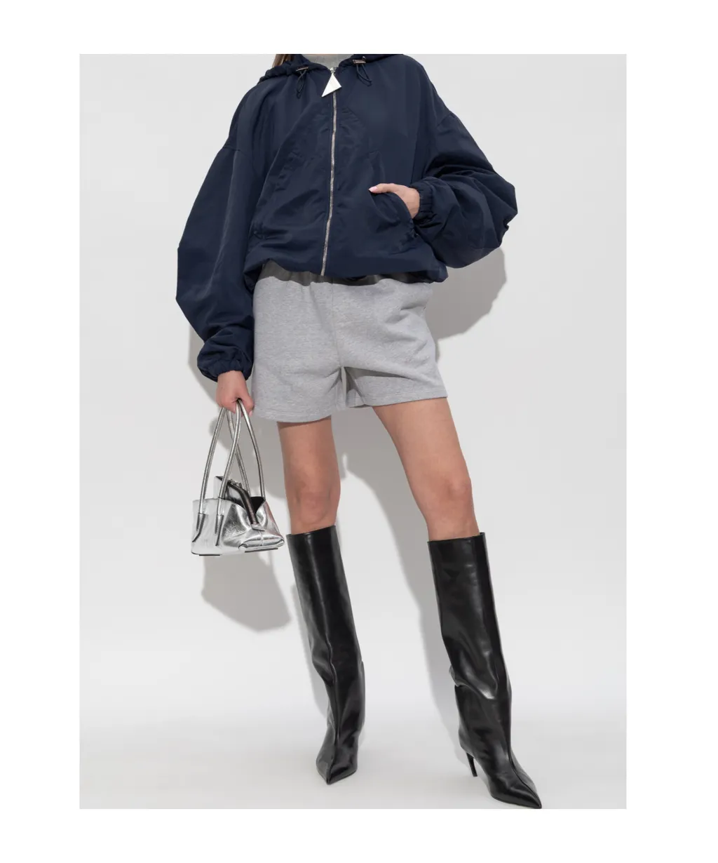 The Attico Logo Patch Drawstring Shorts