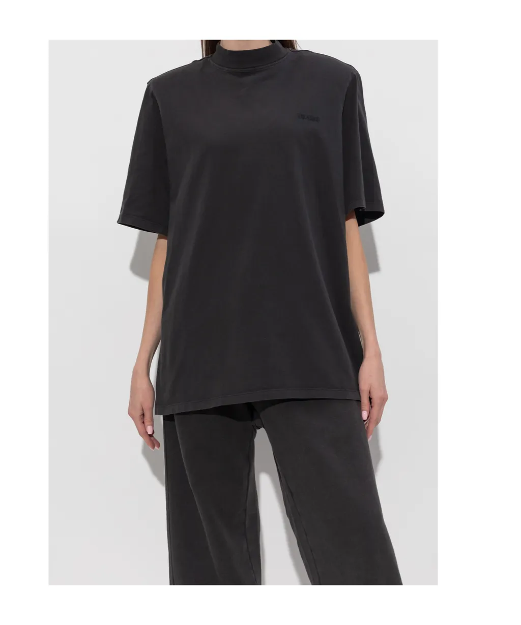 The Attico Logo Embroidered Oversized T-Shirt