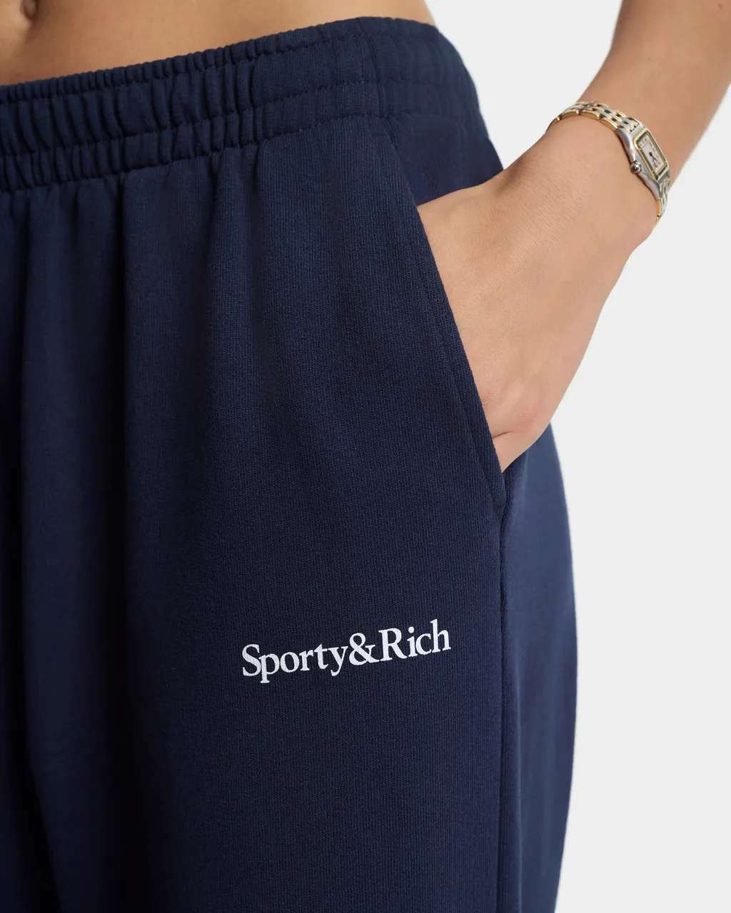 Serif Logo Wide Sweatpant