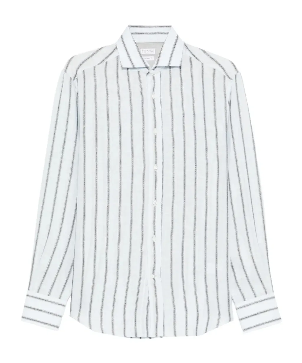 Striped Button-Down Shirt