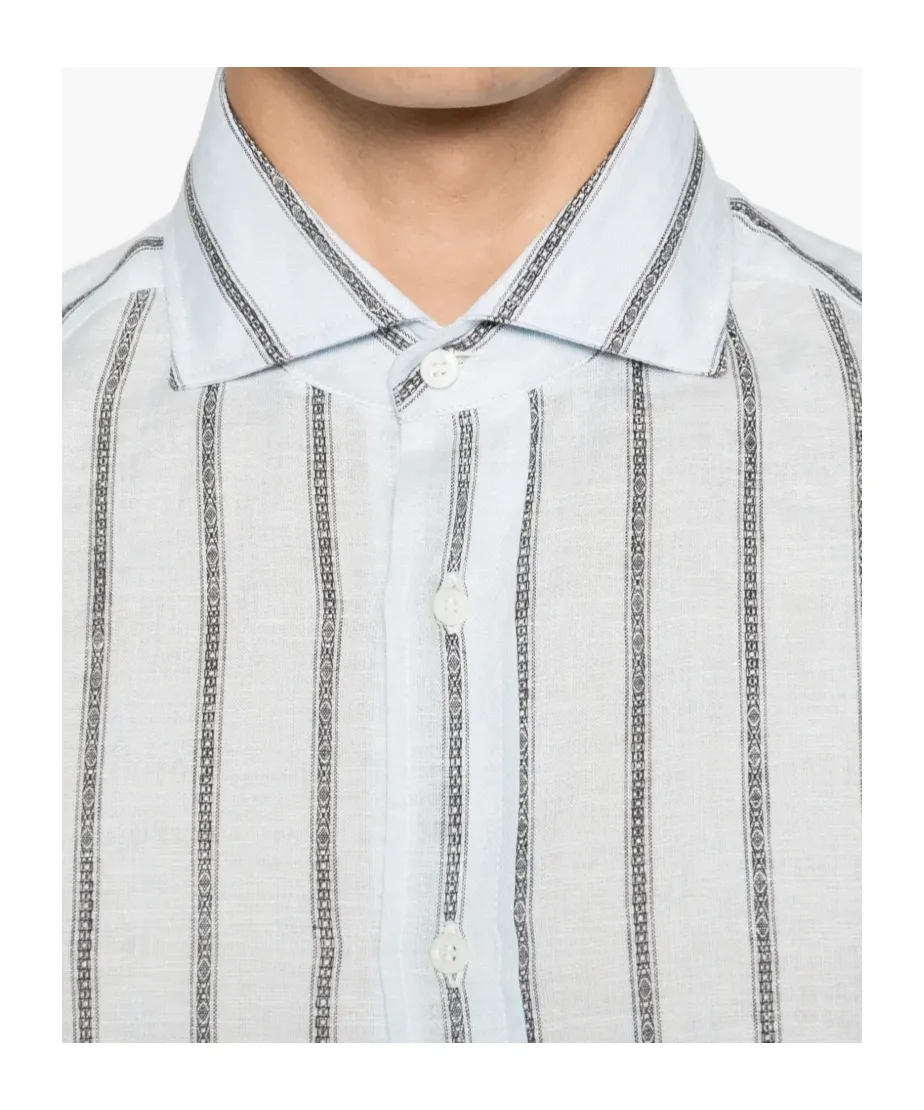 Striped Button-Down Shirt