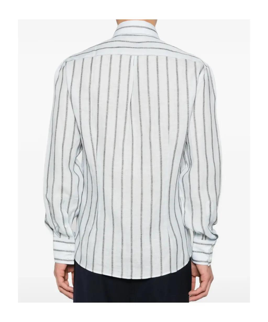Striped Button-Down Shirt