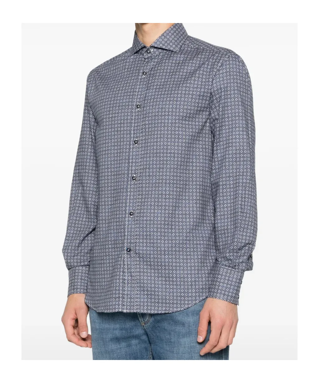Geometric-Pattern Shirt