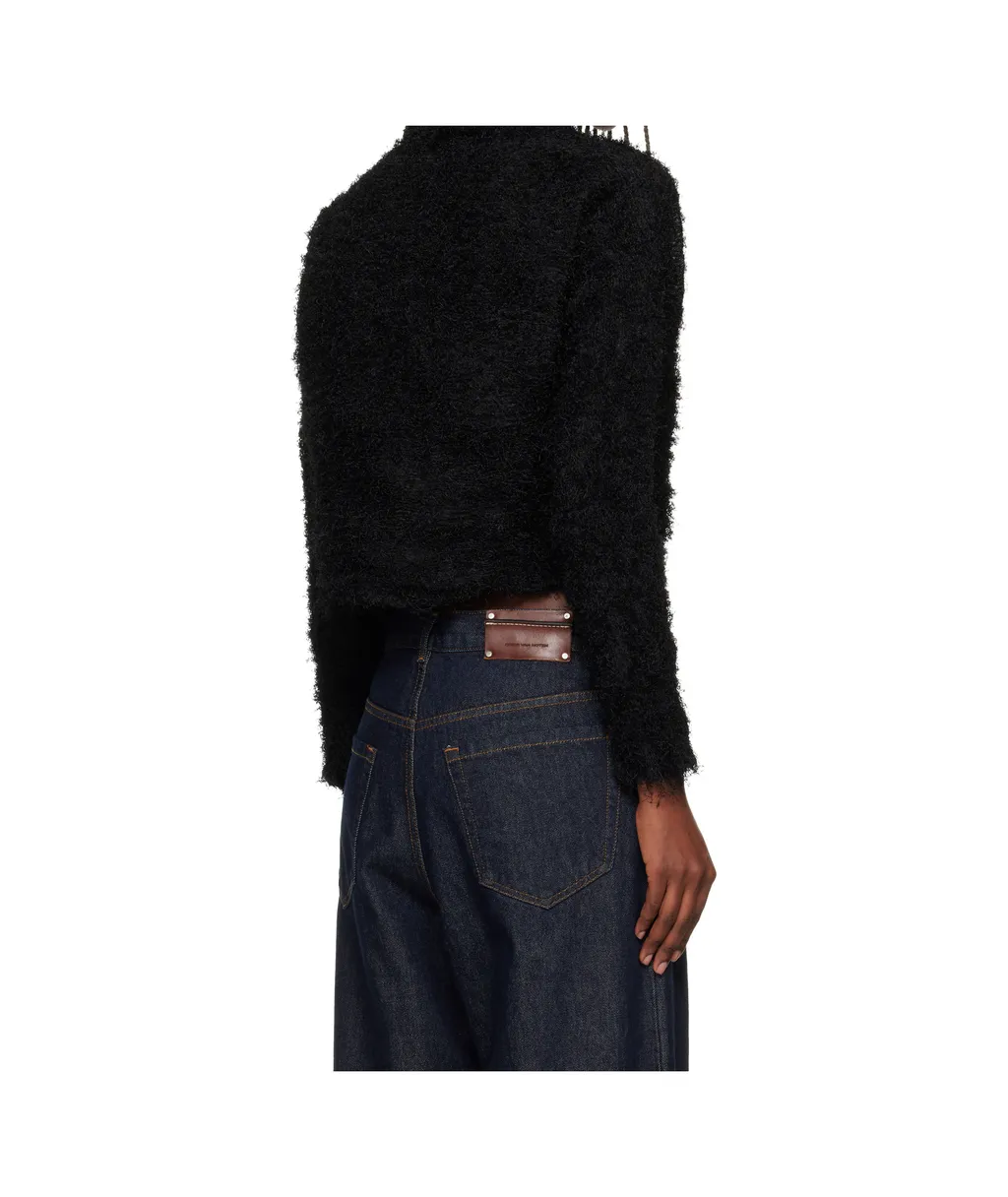 Long-Sleeved Drop-Shoulder Sweater