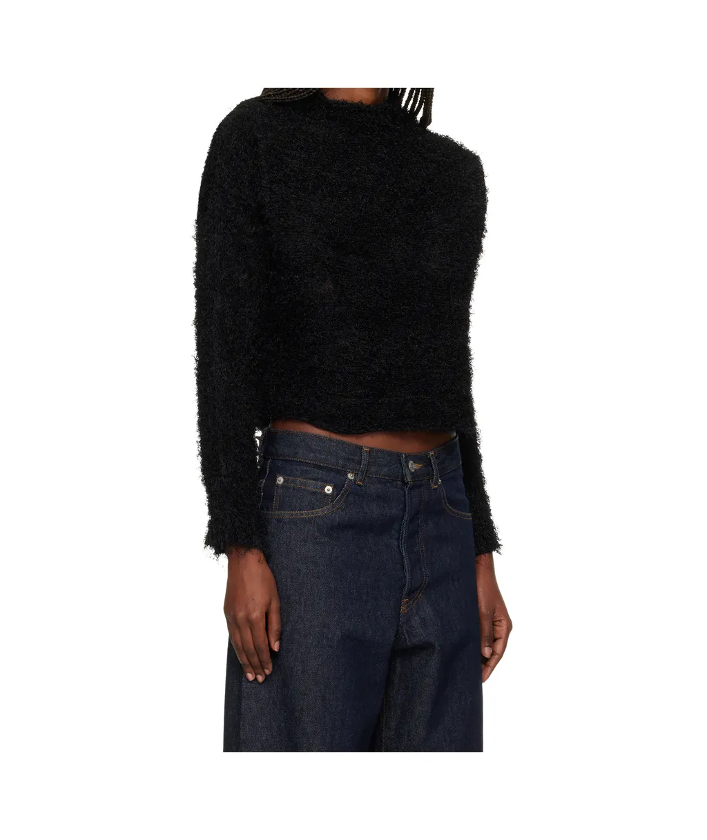 Long-Sleeved Drop-Shoulder Sweater