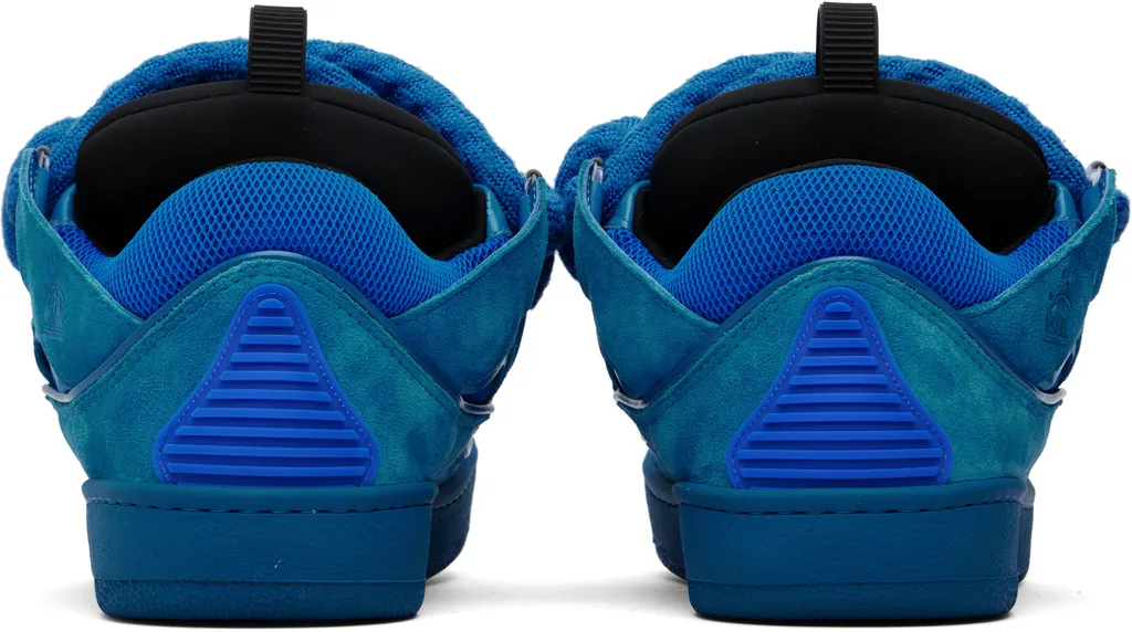 Curb Leather Sneakers With Snakeskin Laces