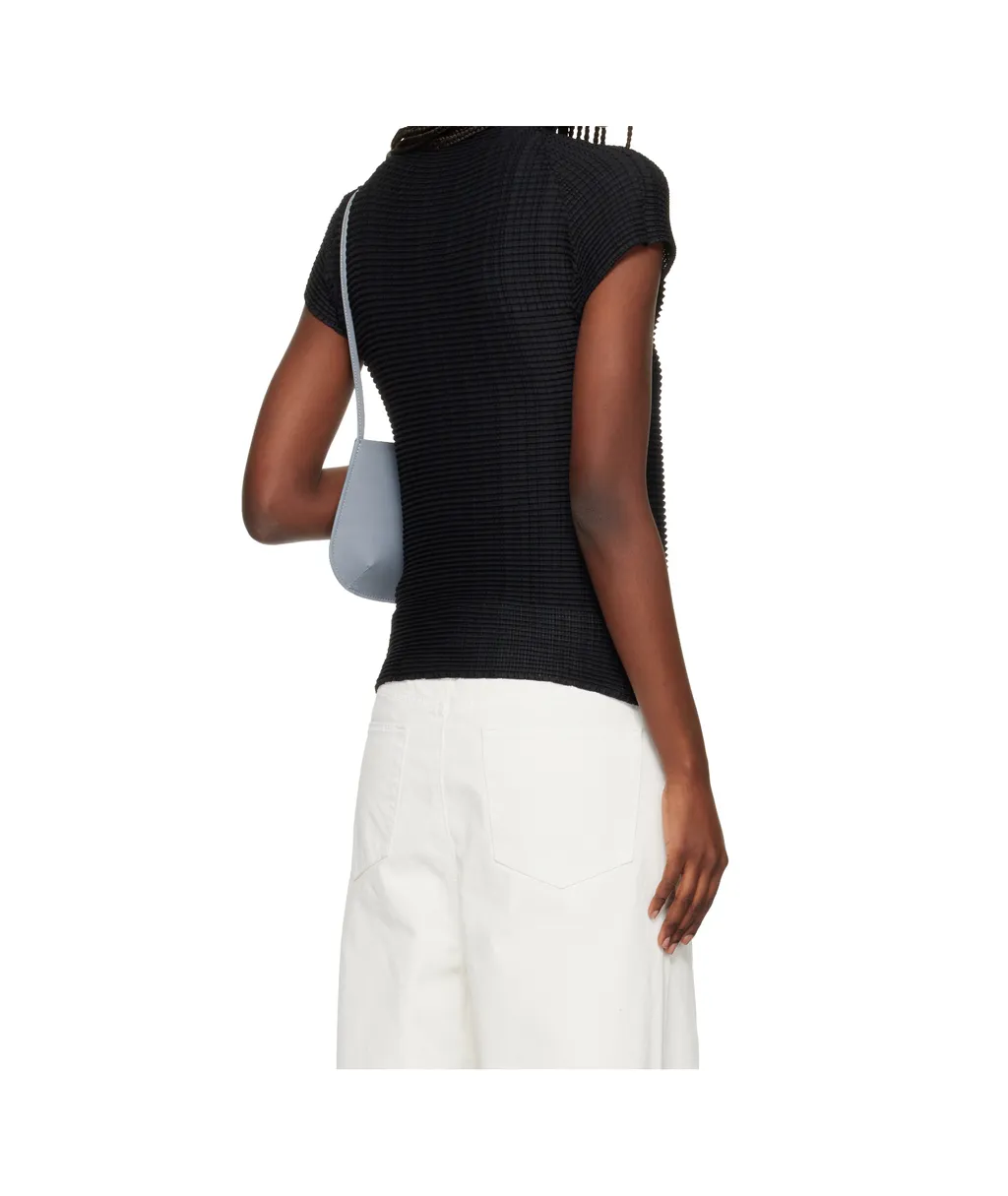 Pleated Short-Sleeved T-Shirt