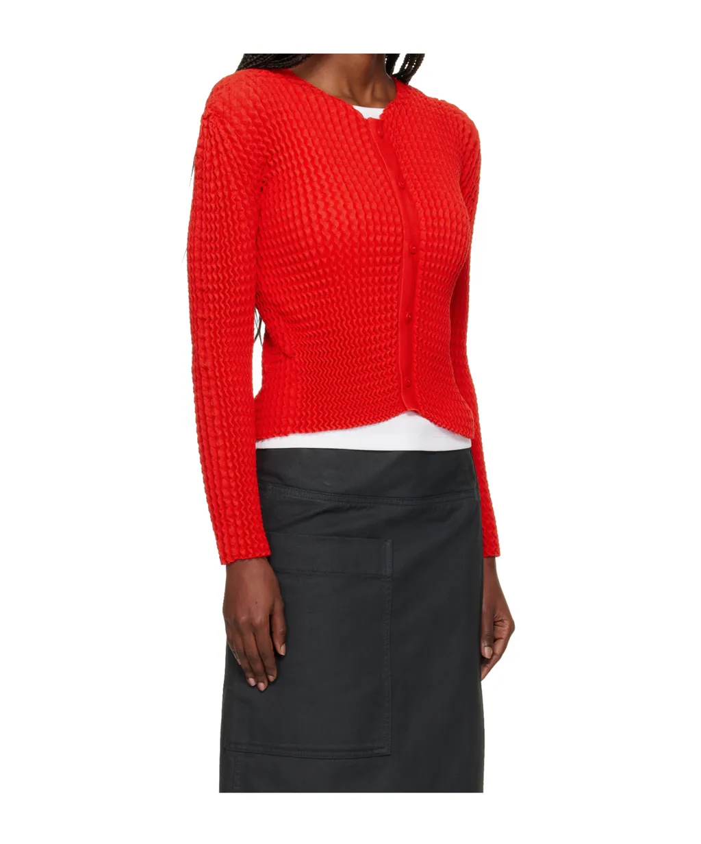 Button-Down Long-Sleeved Knitwear