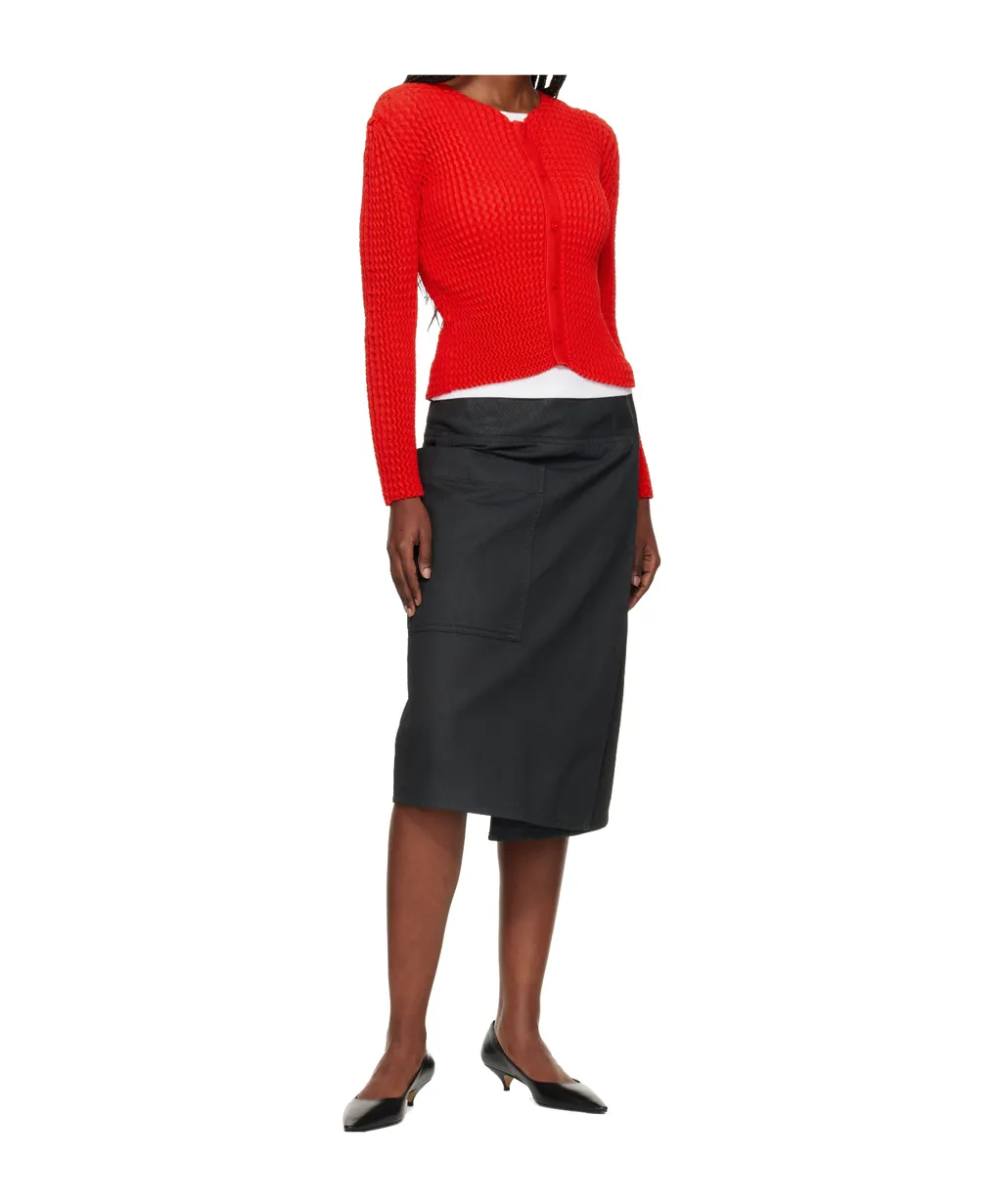 Button-Down Long-Sleeved Knitwear