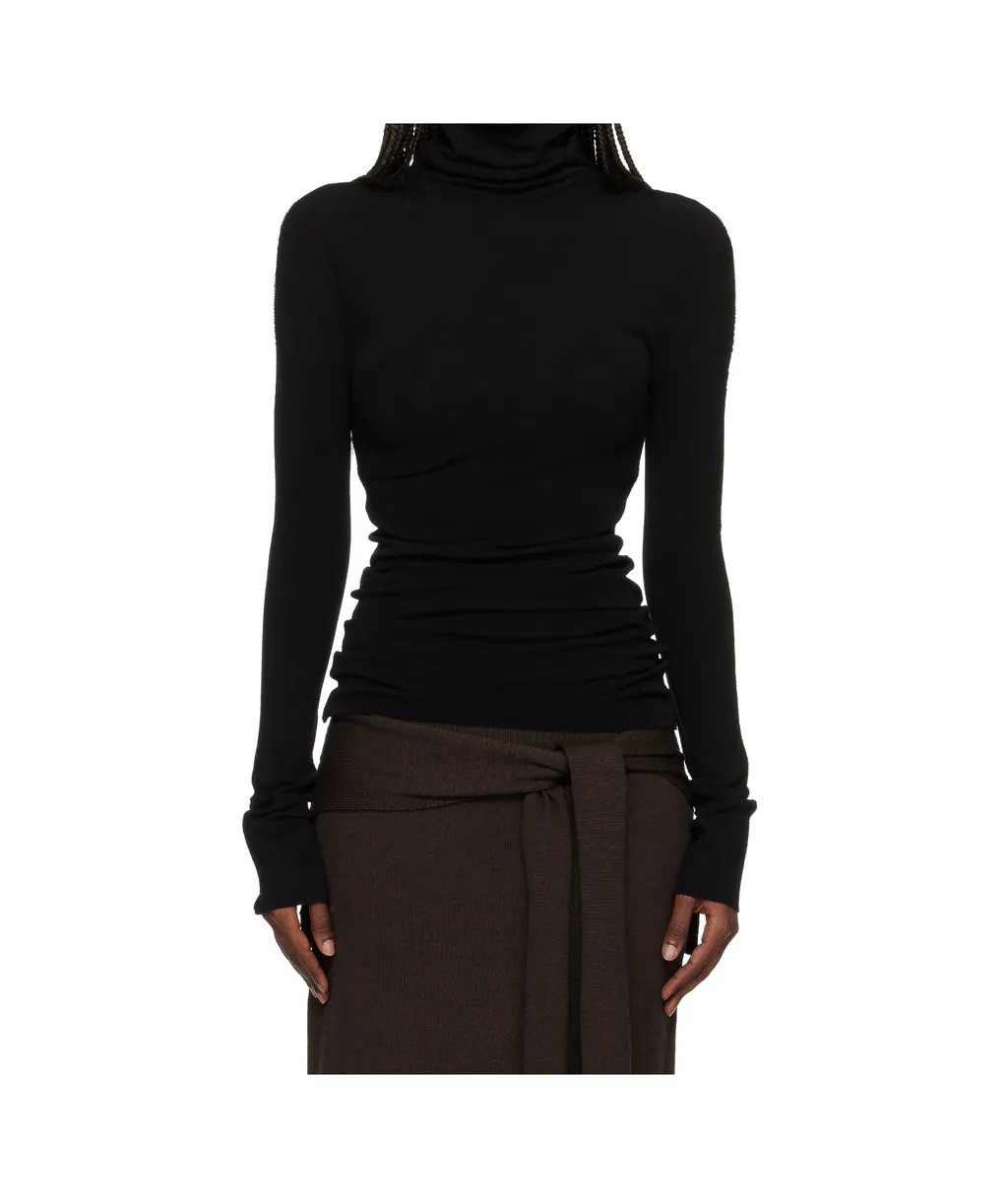 High-Neck Long-Sleeved Knitwear