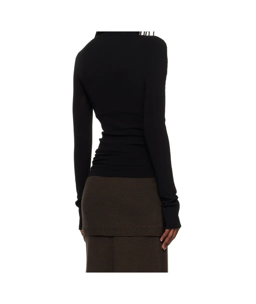 High-Neck Long-Sleeved Knitwear