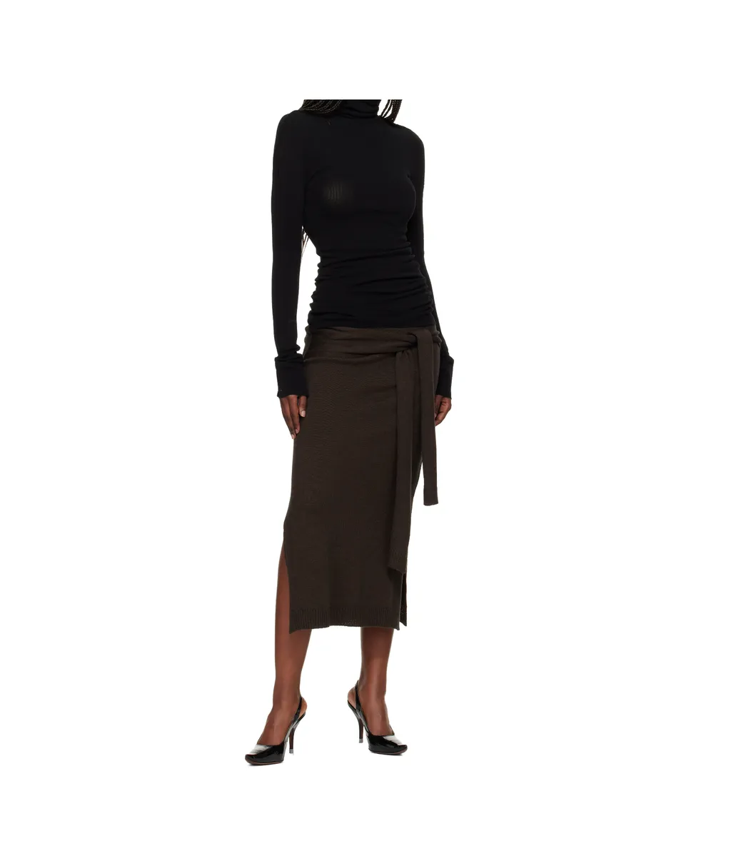 High-Neck Long-Sleeved Knitwear