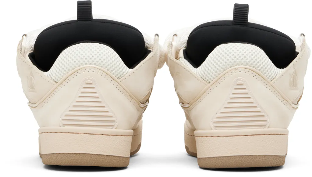 Curb Leather Sneakers With Snakeskin Laces