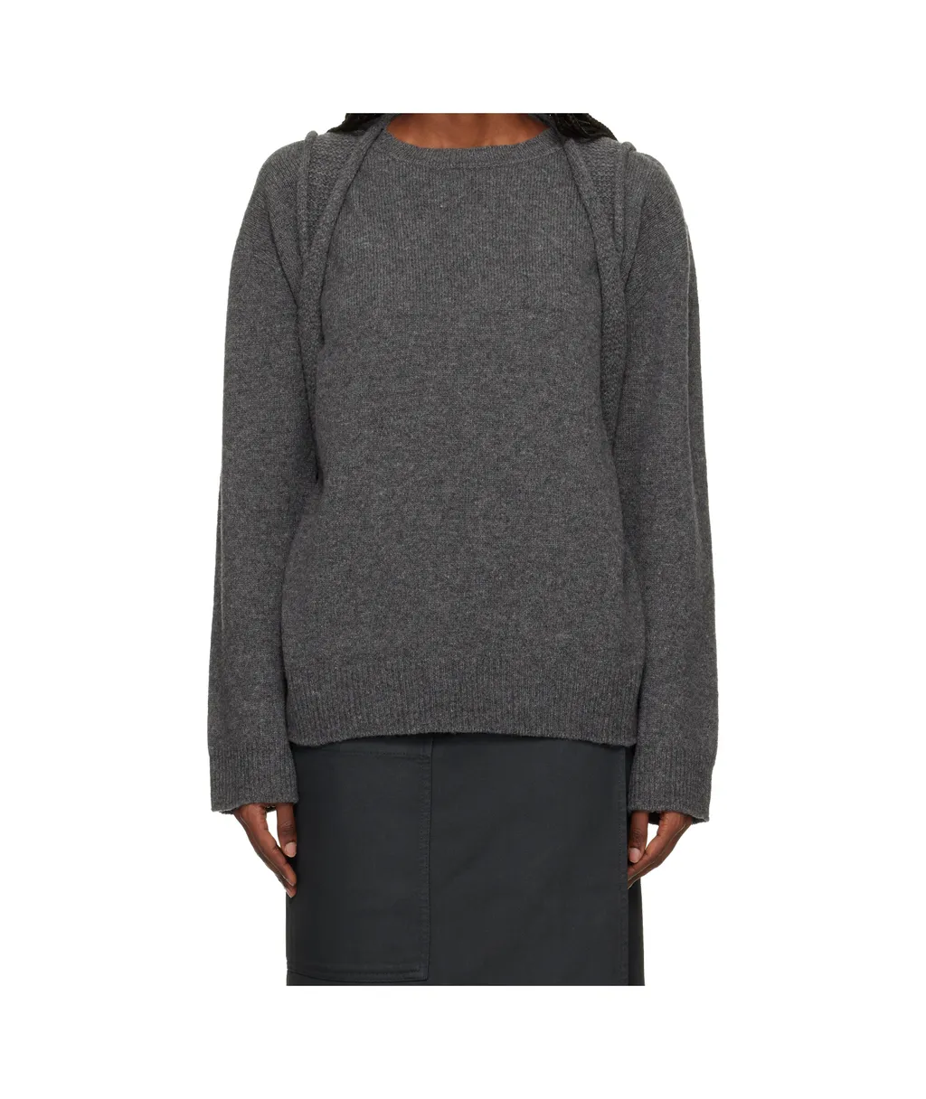 Backpack Knit Long-Sleeve Sweater