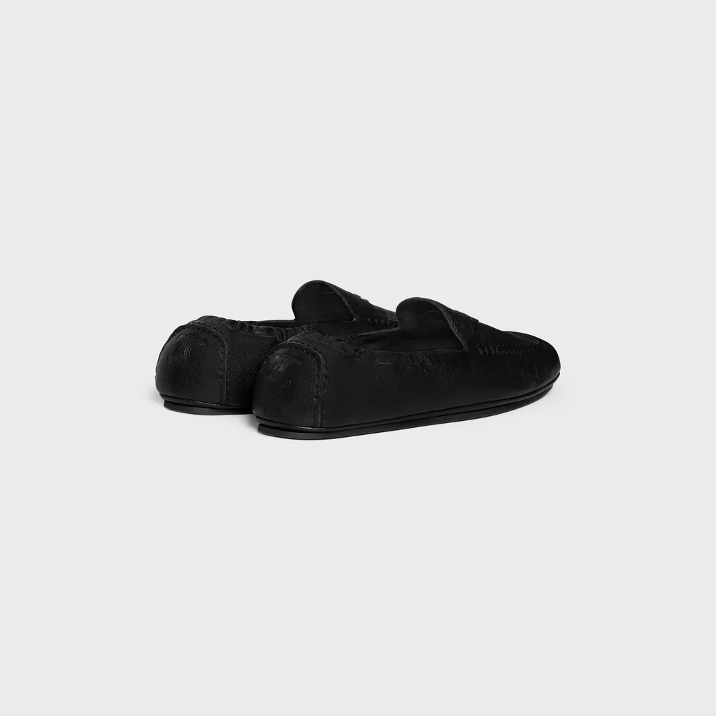 Celine Adam Loafer With Triomphe In Goatskin