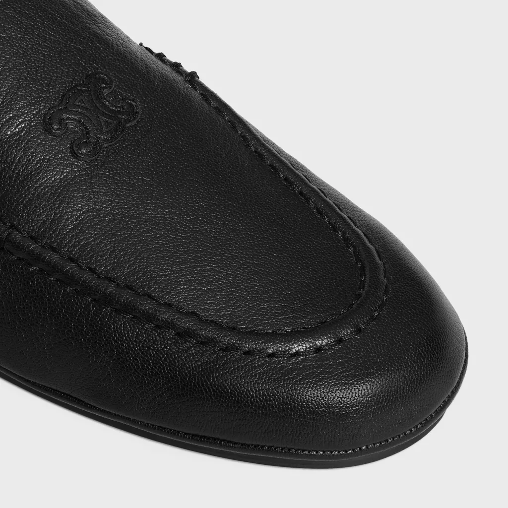 Celine Adam Loafer With Triomphe In Goatskin