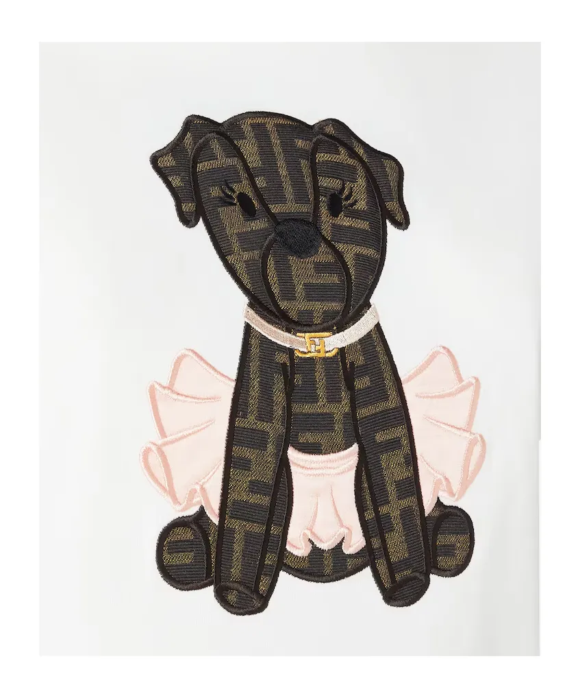 Fendi Itina Patch Crewneck T-Shirt